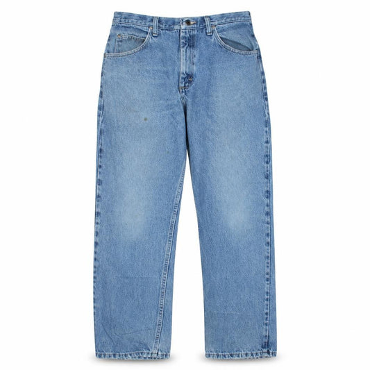 Wrangler Men's Blue Relaxed Fit Straight Jeans 34W 29L Denim