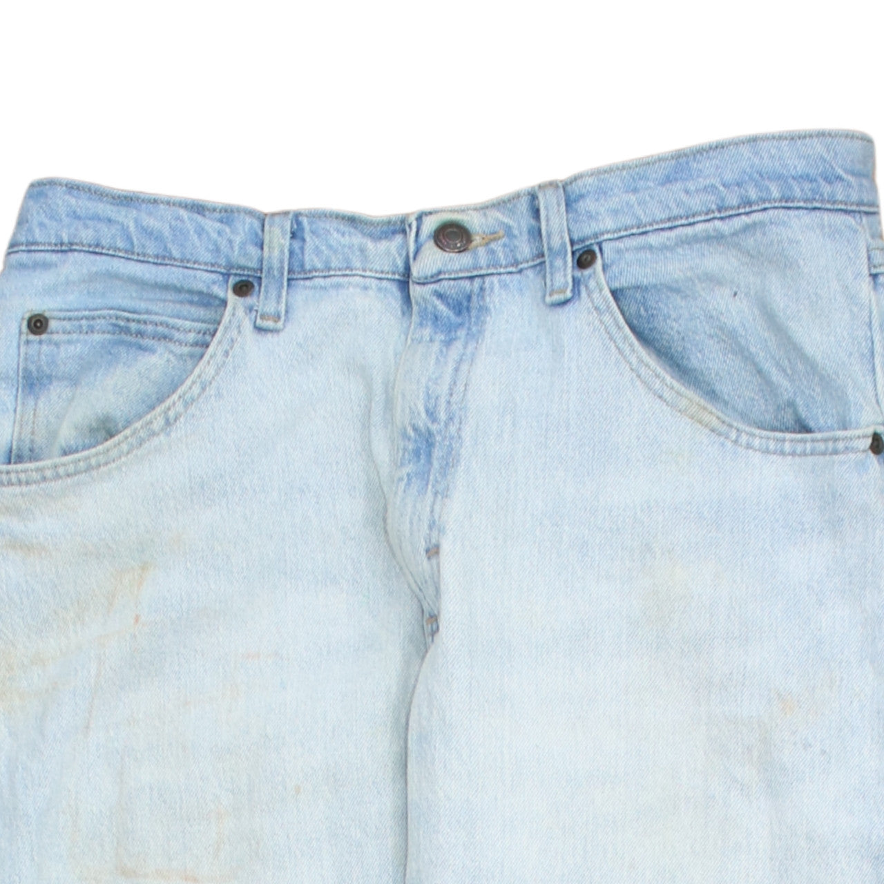 Wrangler Men's Blue 32x34 Straight Leg Light Wash Denim Jeans