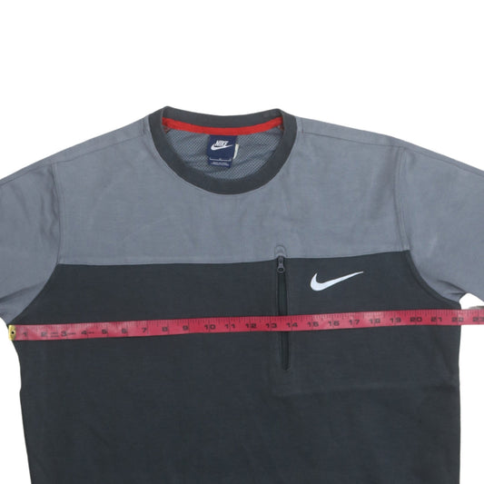 Nike Men's Grey Pullover Crew Neck Sweatshirt Size L Sports Style