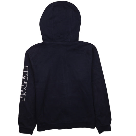 Nike Boys Navy Blue Full Zip Hoodie 12-13 Years Fleece Lined Just Do It Logo