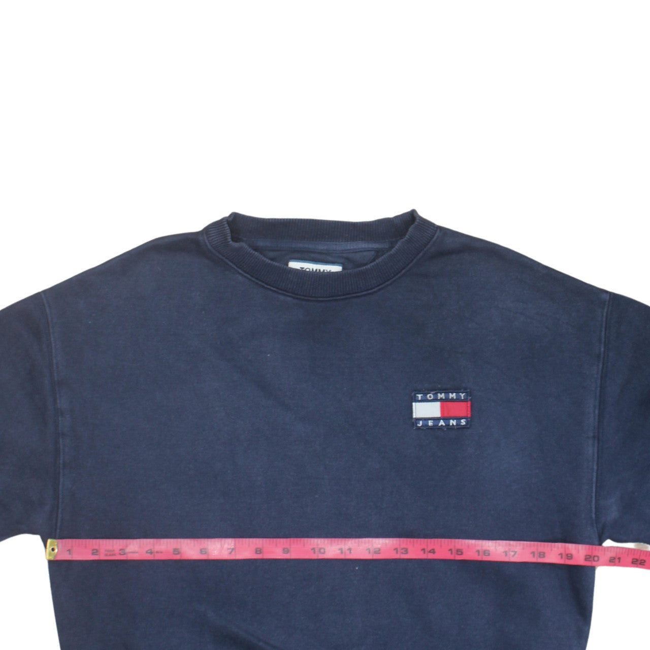 Tommy Jeans Men’s Blue XS Pullover Sweatshirt with Logo