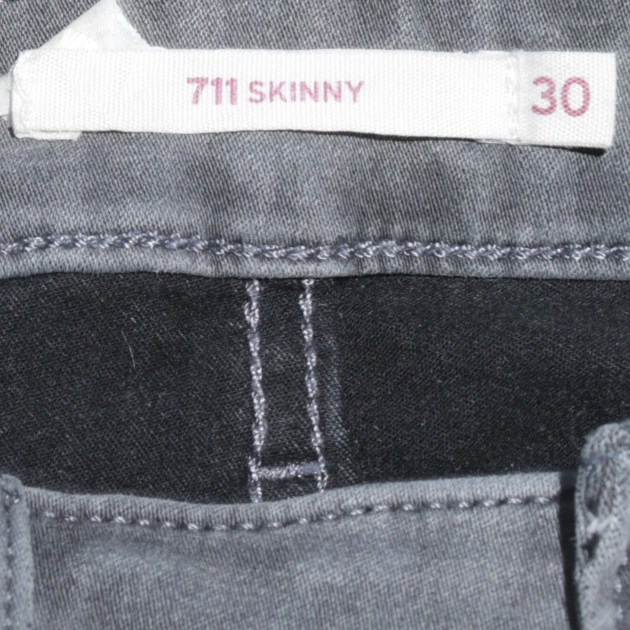 Levi's Men's Grey 711 Skinny Denim Jeans Size 30 Slim Fit