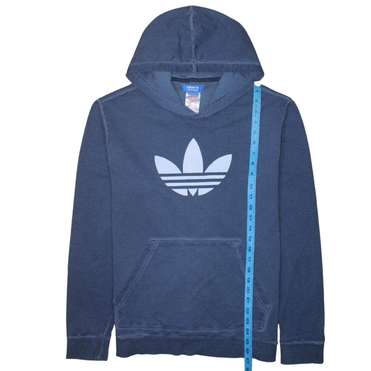 Adidas Boys Blue Pullover Hoodie 15-16 Years XL Logo Sports Casual
