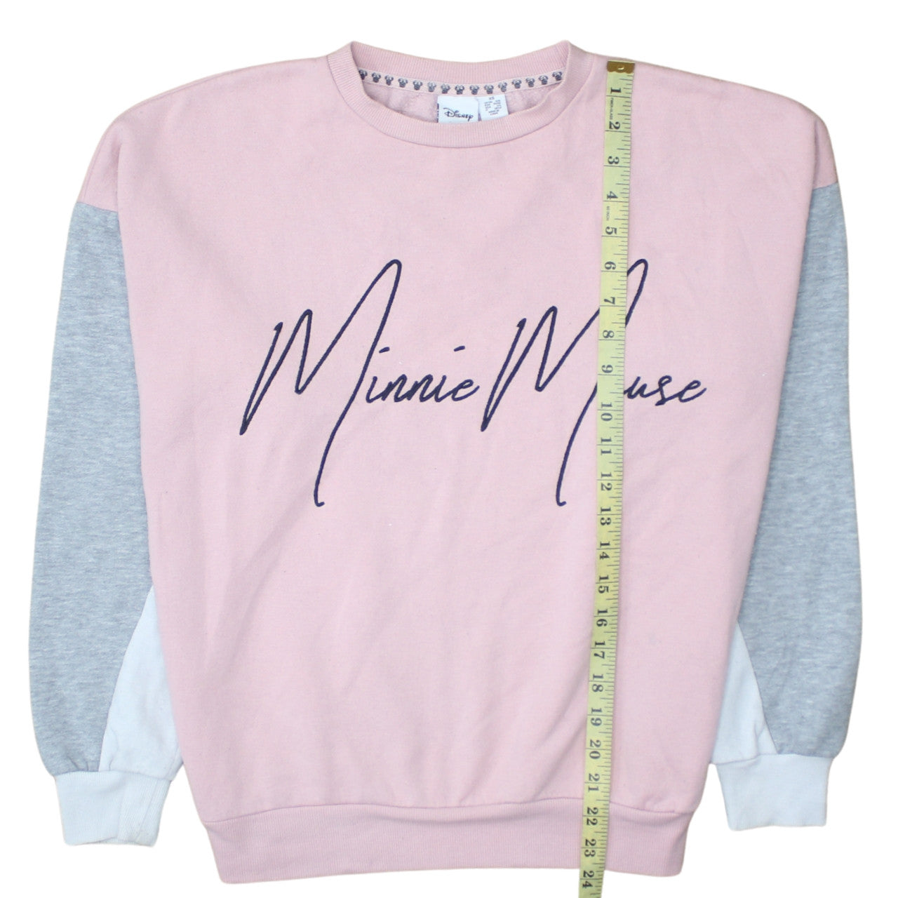 Disney Women Pink Minnie Mouse Pullover Sweatshirt XS