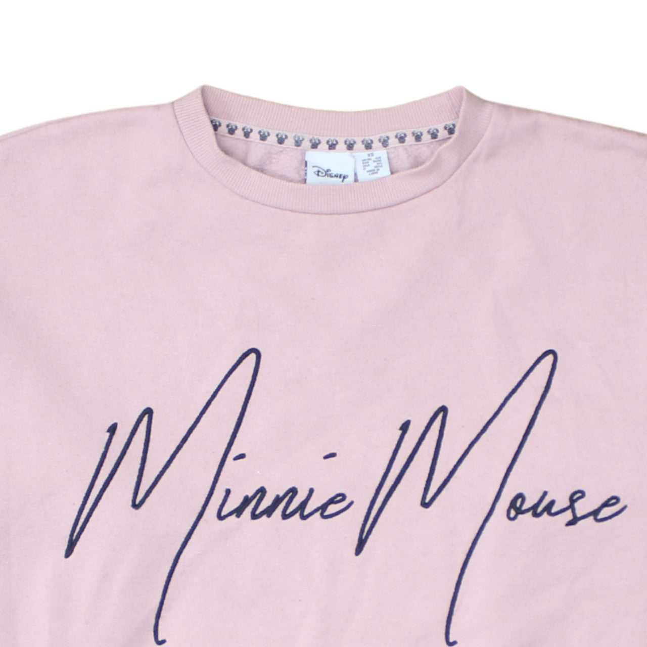 Disney Women Pink Minnie Mouse Pullover Sweatshirt XS