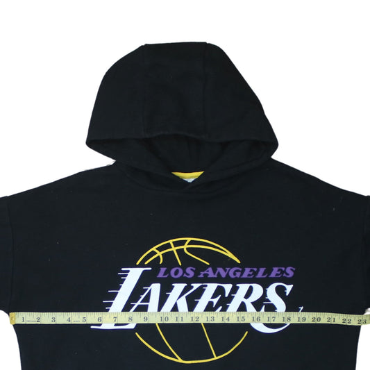 NBA Boys Black Los Angeles Lakers Pullover Hoodie 14-15 Years Fleece Lined