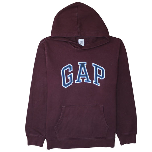 GAP Men’s Brown XL Pullover Logo Hoodie Cotton Fleece