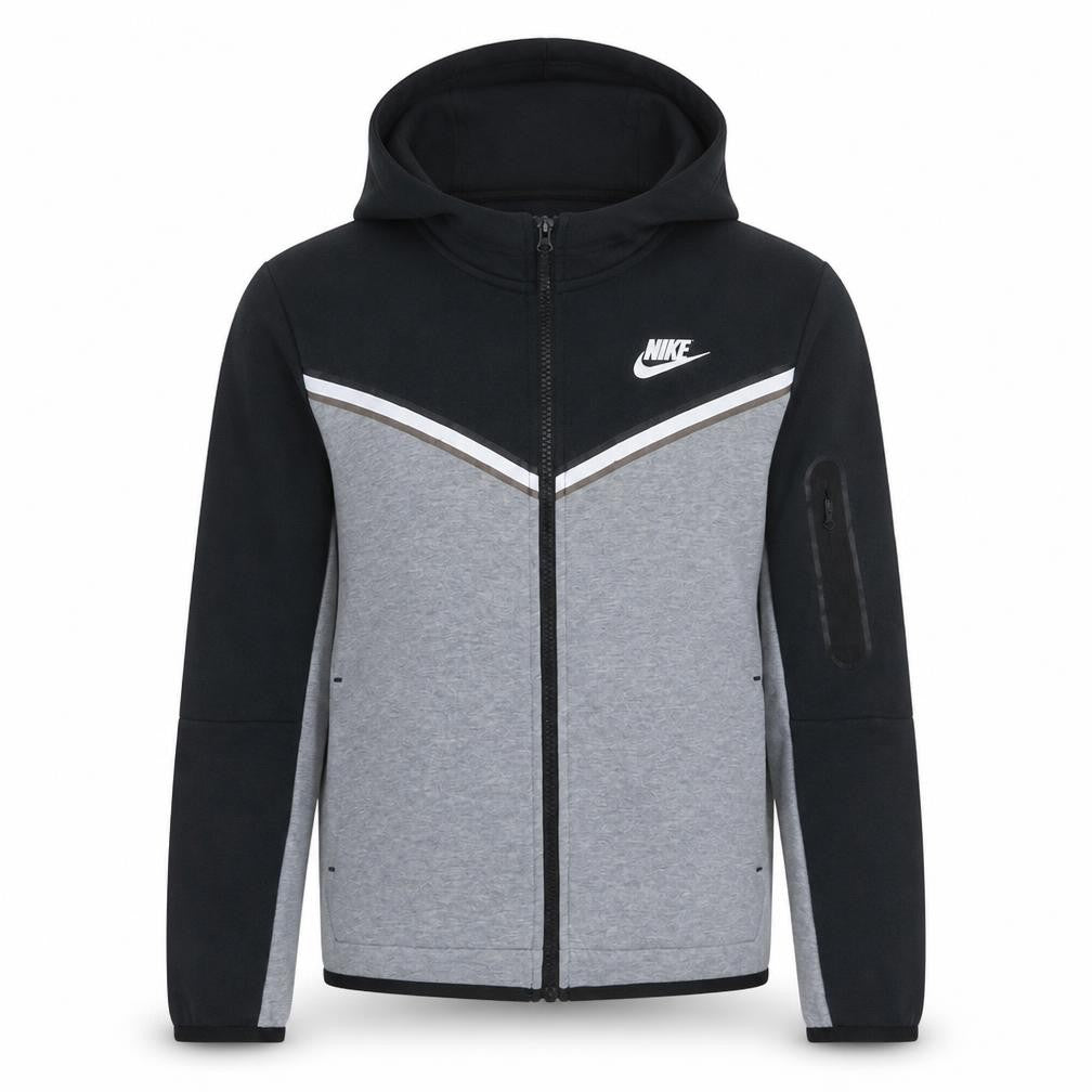 Nike Boys Grey & Black Full Zip Hoodie XL Hooded Sweatshirt 12-13 Years