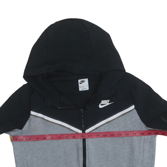 Nike Boys Grey & Black Full Zip Hoodie XL 158-170cm Hooded Sweatshirt