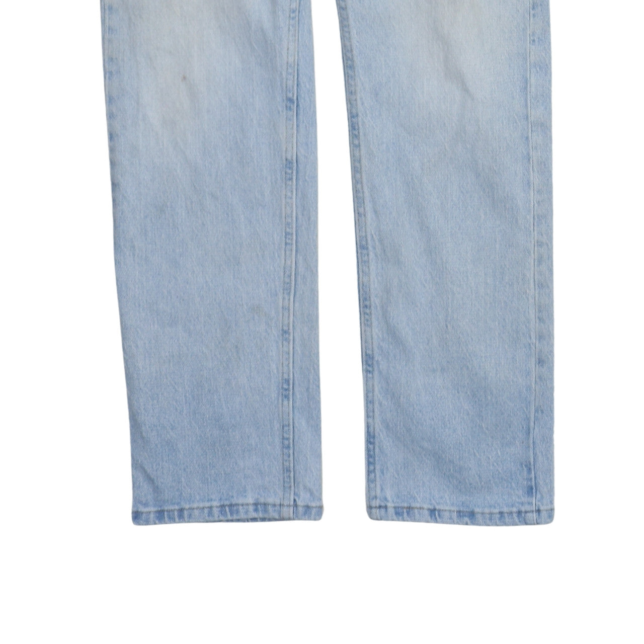 Wrangler Men's Blue 29x30 Light Wash Straight Fit Denim Jeans