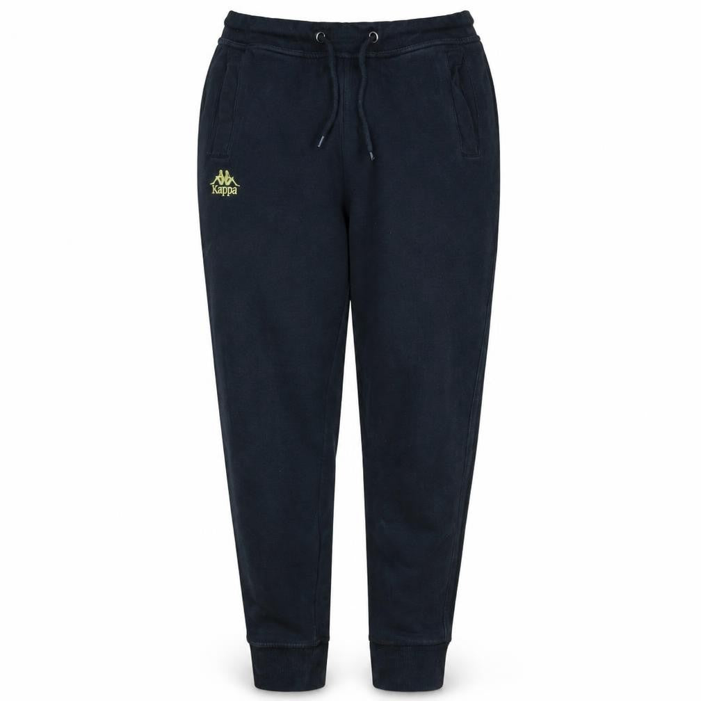 Kappa Women’s Black Jogger Sweatpants Small Elastic Waist Logo