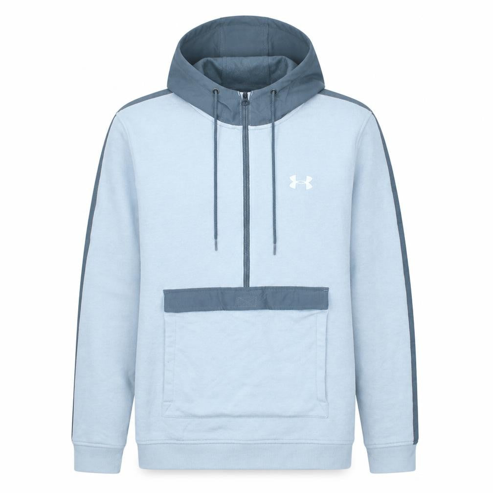 Under Armour Men's Blue 1/2 Zip Hoodie Size L Lightweight Sportswear