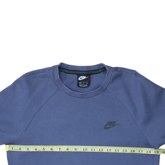 Nike Men's Blue Crew Neck Pullover Sweatshirt S Regular Fit