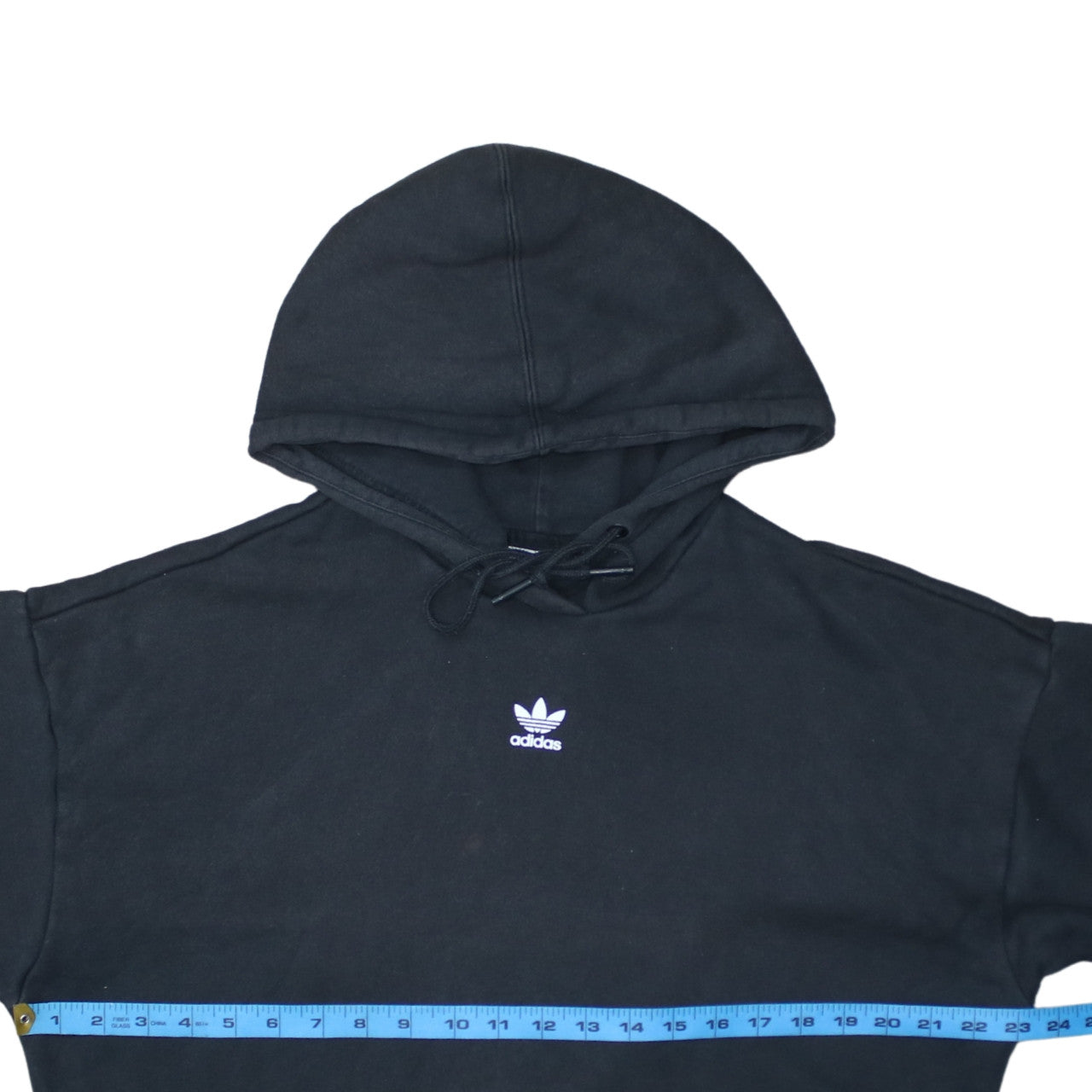 Adidas Women Black Hoodie UK 12 Pullover Hooded Sweatshirt