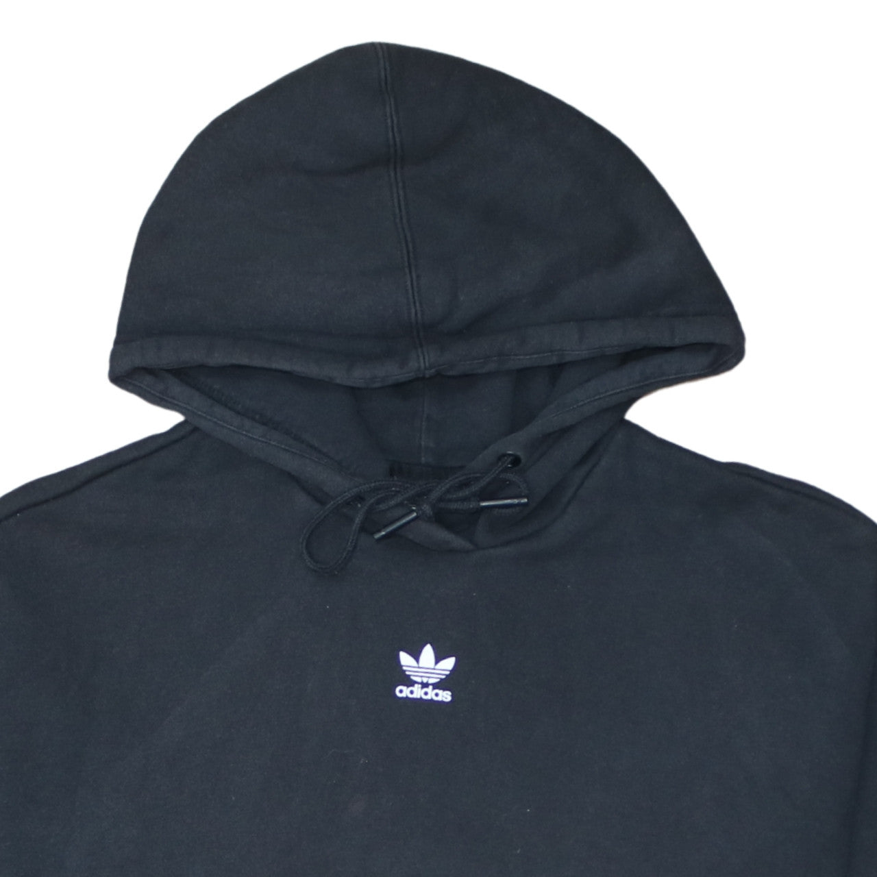 Adidas Women Black Hoodie UK 12 Pullover Hooded Sweatshirt
