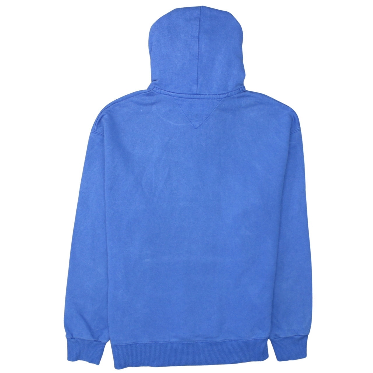 Tommy Jeans Men's Blue Pullover Hoodie L Embroidered Logo Cotton
