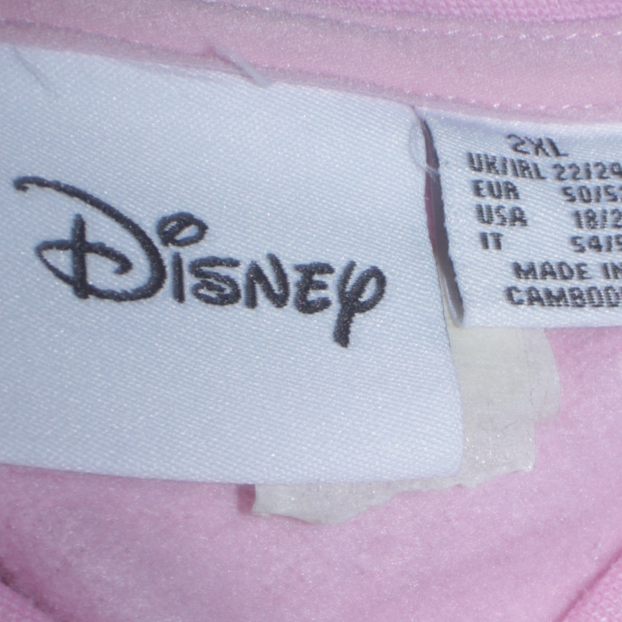 Disney Primark Women Pink Minnie Mouse Pullover Sweatshirt 2XL