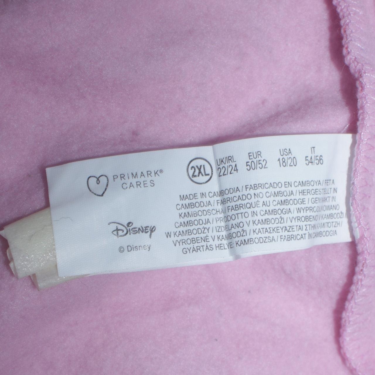 Disney Primark Women Pink Minnie Mouse Pullover Sweatshirt 2XL