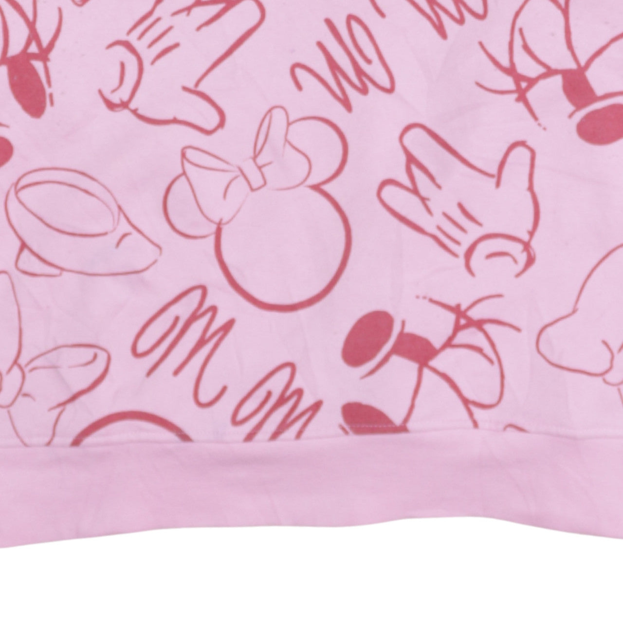 Disney Primark Women Pink Minnie Mouse Pullover Sweatshirt 2XL