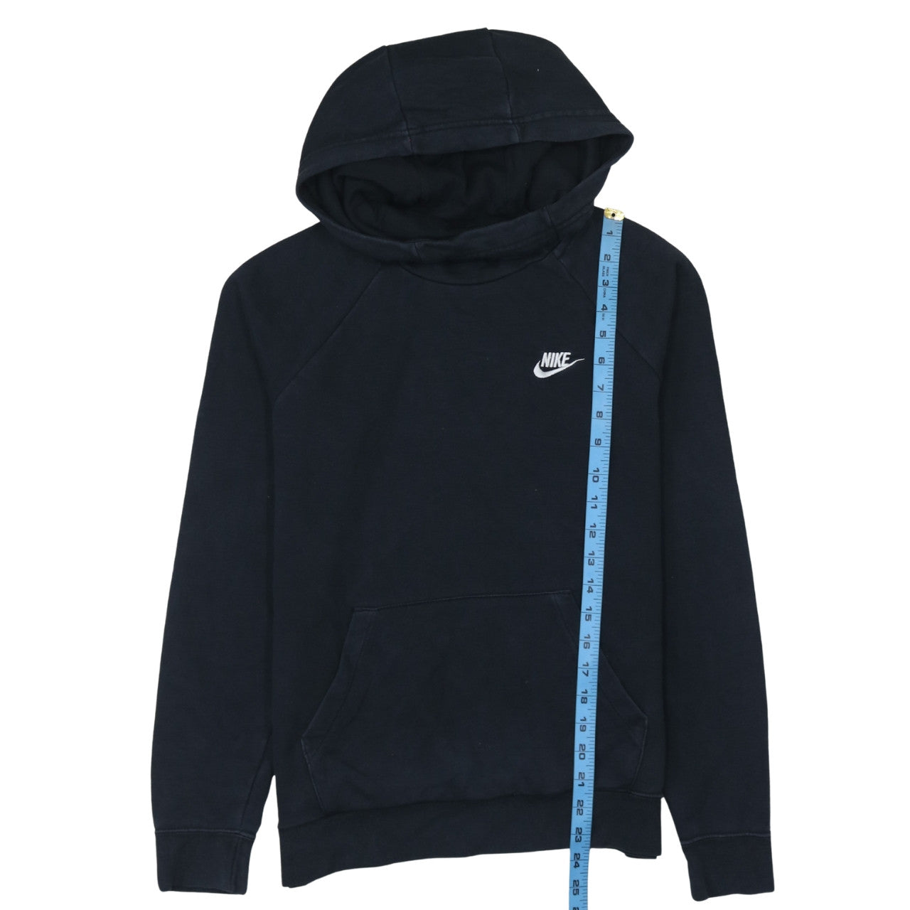 Nike Men's Black Pullover Hoodie Small Regular Fit Logo Fleece
