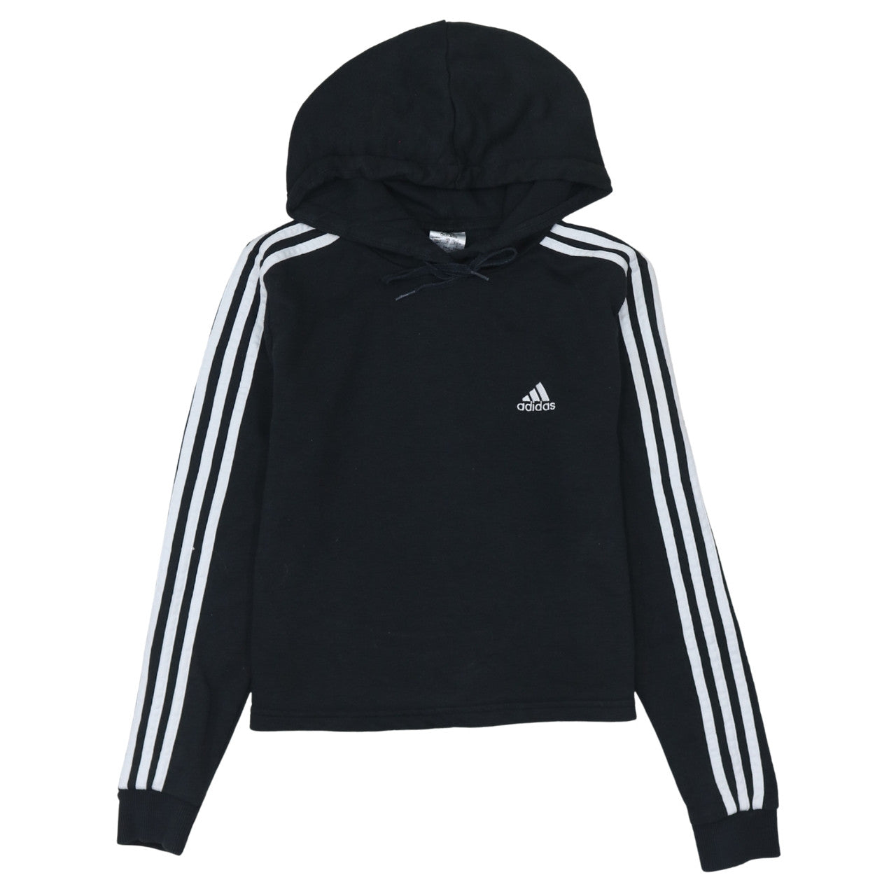 Adidas Womens Black Hoodie Size Small Pullover Hooded Sweatshirt