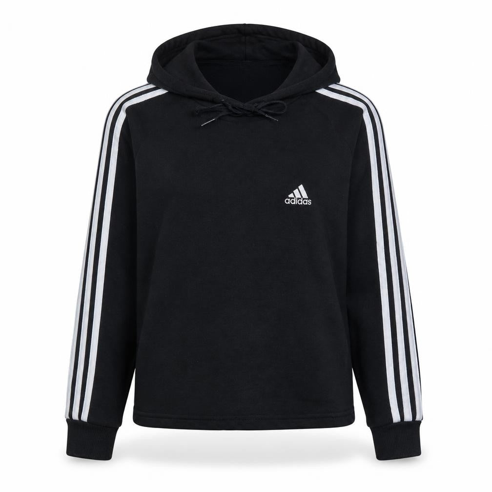 Adidas Womens Black Hoodie Size Small Pullover Hooded Sweatshirt