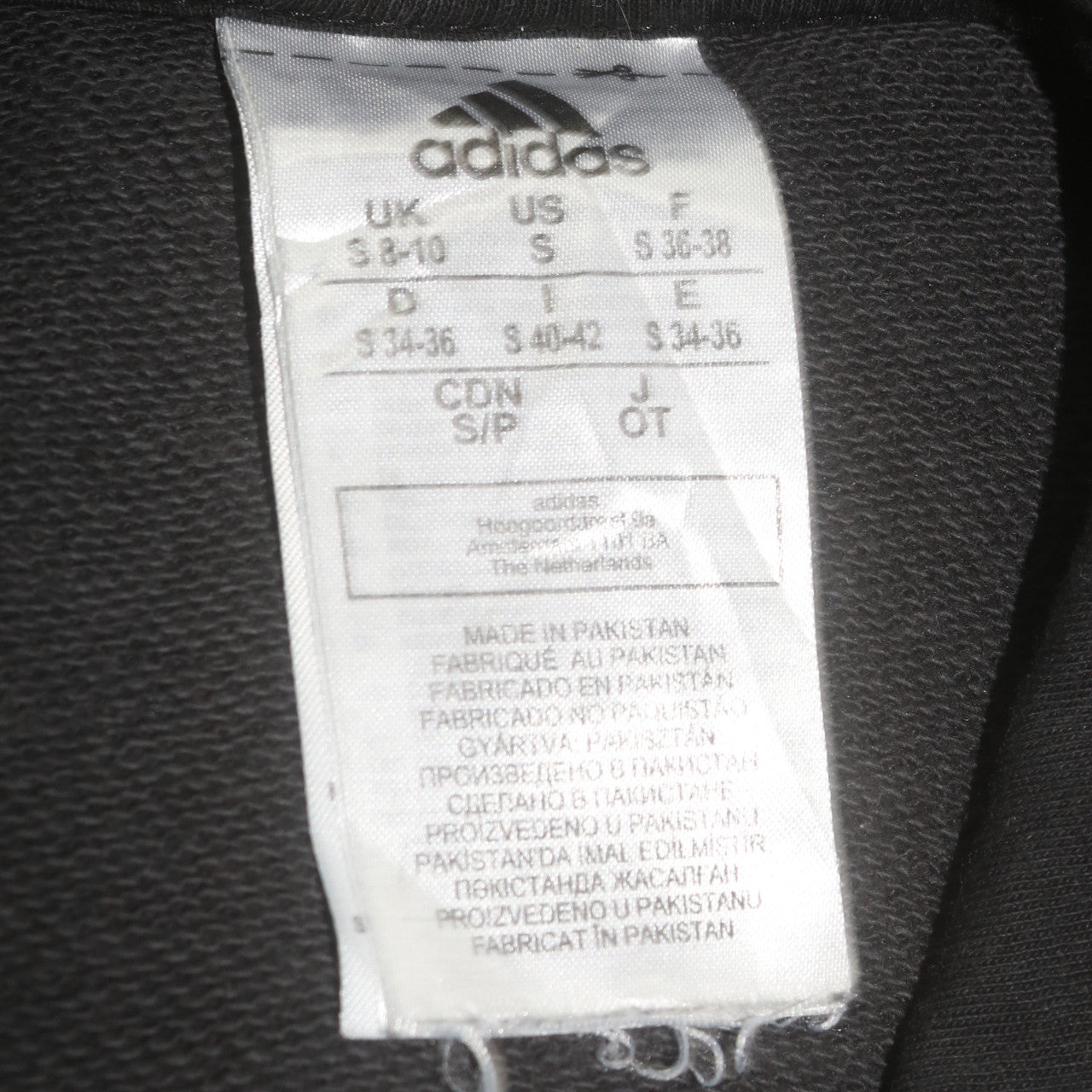 Adidas Womens Black Hoodie Size Small Pullover Hooded Sweatshirt