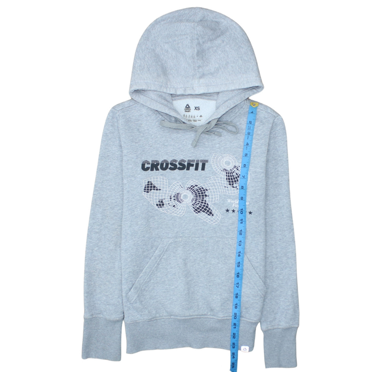 Reebok CrossFit Women's Grey Pullover Hoodie XS Athletic Fit