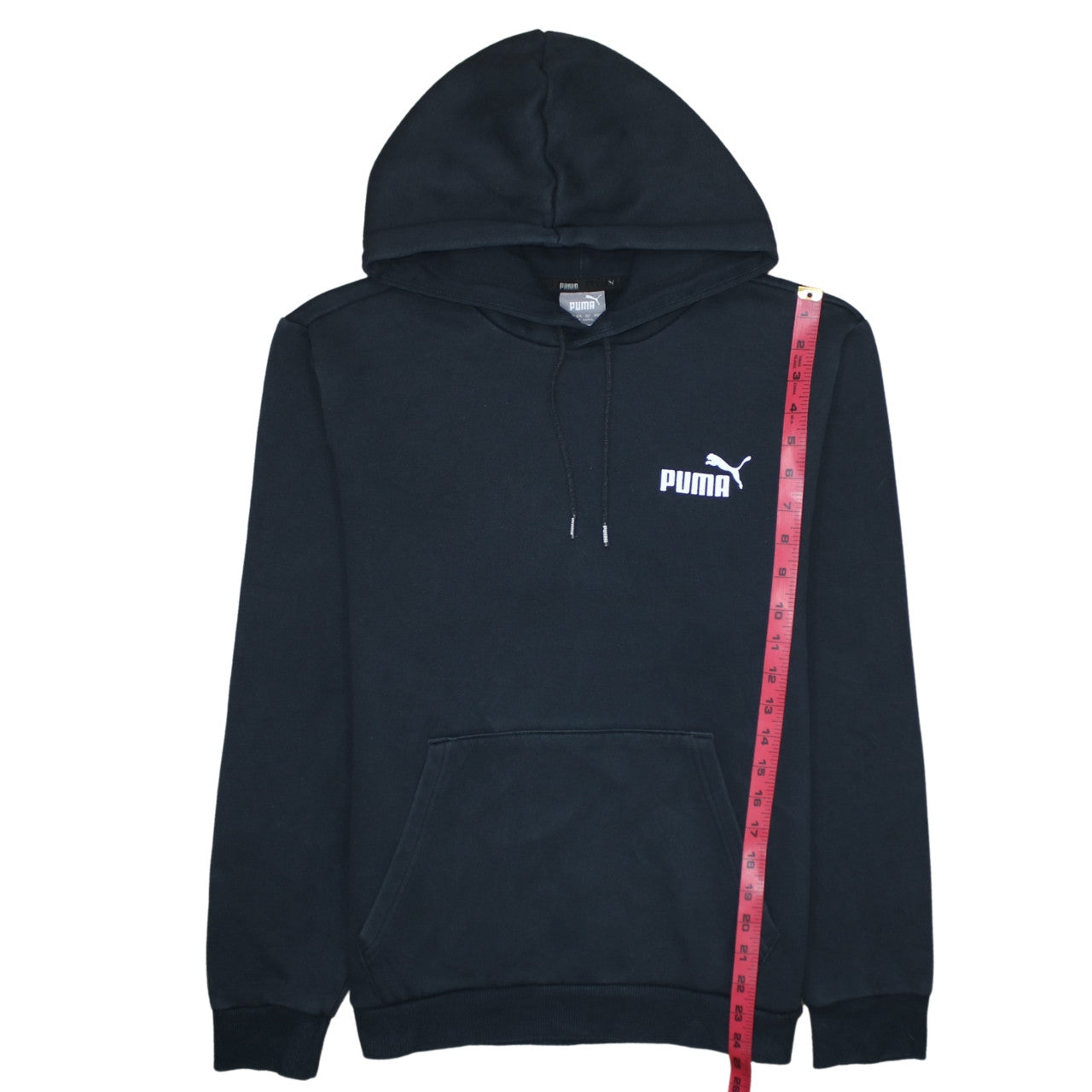 Puma Men's Black Pullover Hoodie Size S Fleece Regular Fit