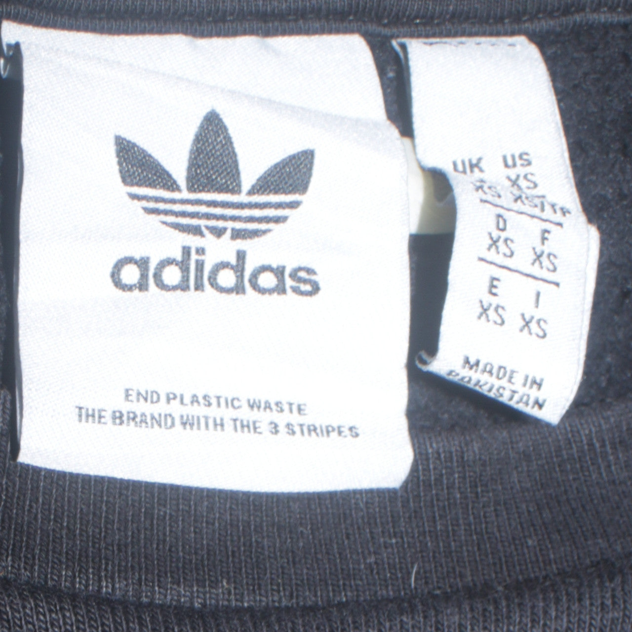 Adidas Men's Black Crew Neck Pullover Sweatshirt XS
