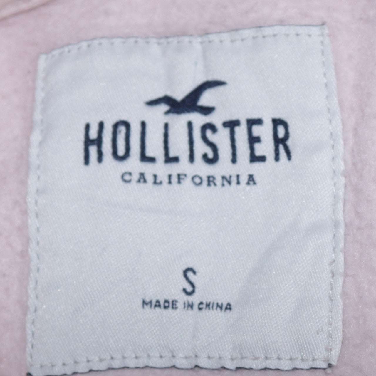 Hollister Womens White Pullover Hoodie Small Cotton Blend Casual