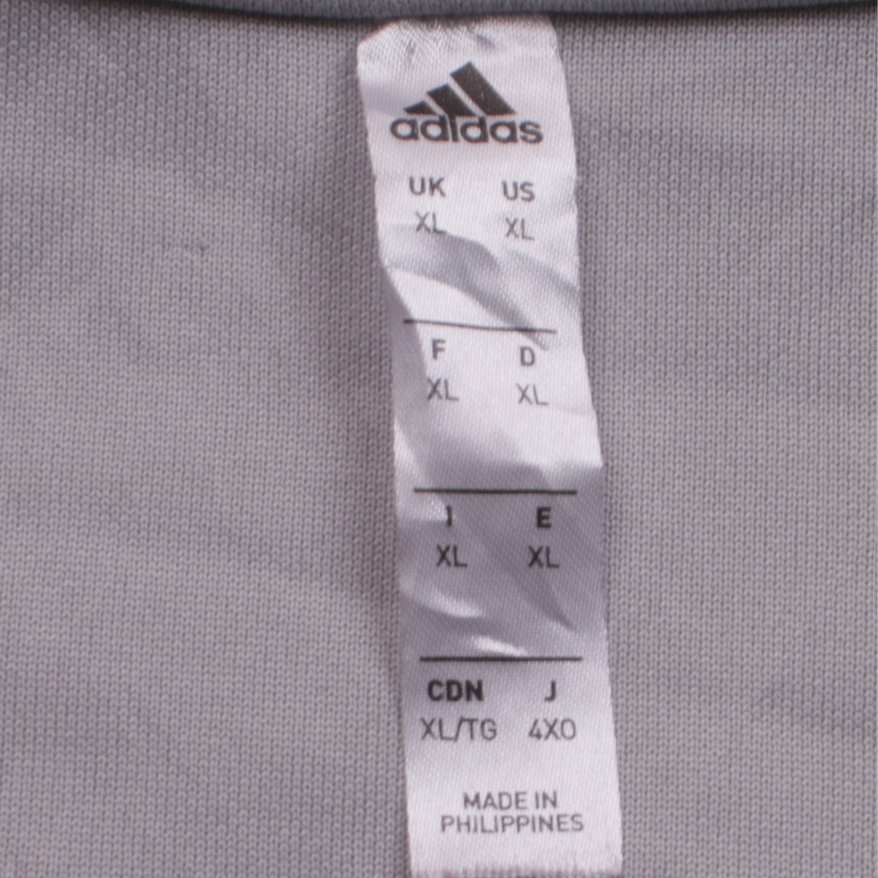 Adidas Men’s Grey XL 1/4 Zip Pullover Sweatshirt CESA Training Top