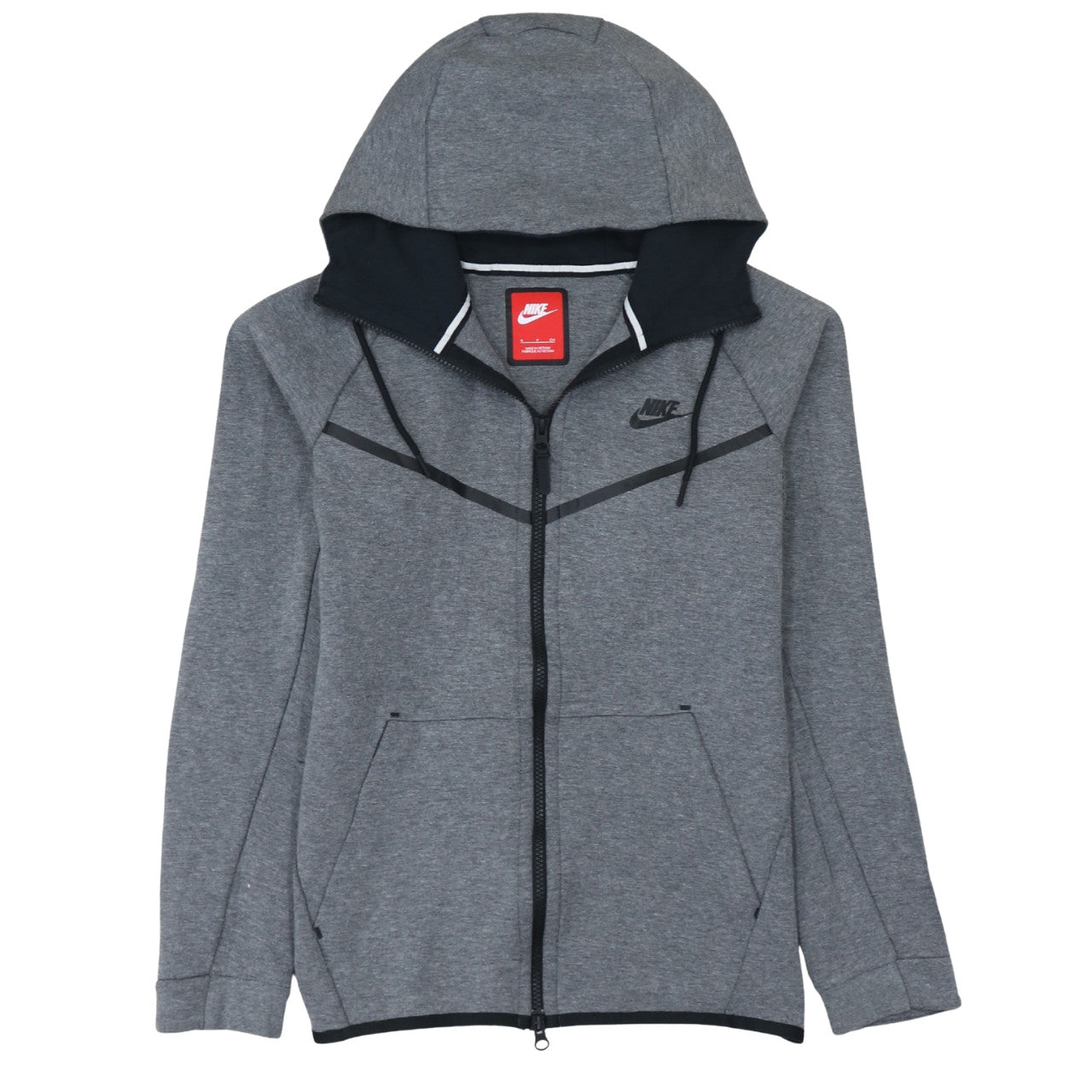 Nike Men's Grey Full Zip Sports Hoodie Size S Regular Fit