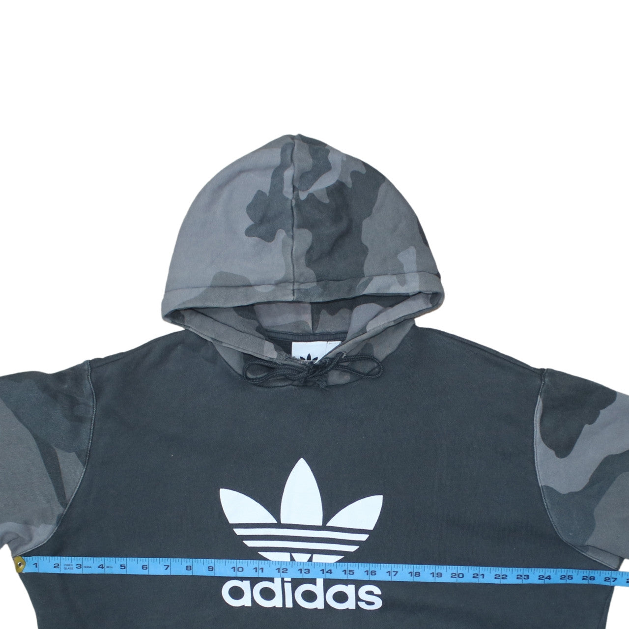 Adidas Mens Black XL Camouflage Sleeve Pullover Hoodie