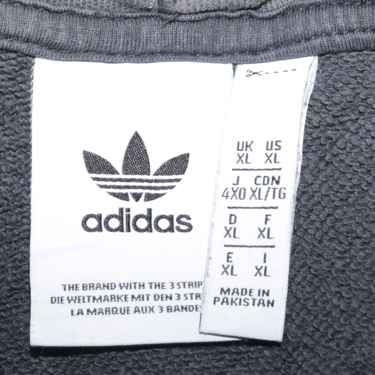 Adidas Mens Black XL Camouflage Sleeve Pullover Hoodie