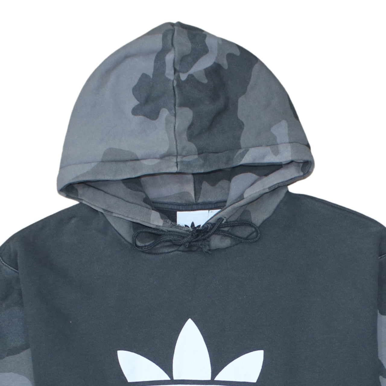 Adidas Mens Black XL Camouflage Sleeve Pullover Hoodie
