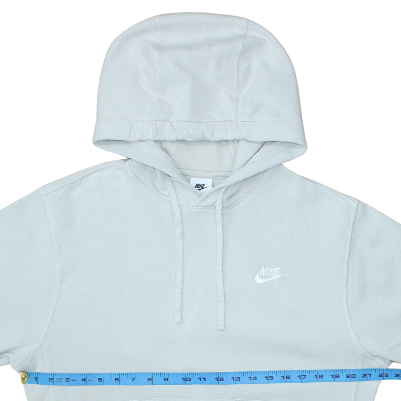 Nike Womens Light Blue Pullover Hoodie Small Cotton Blend