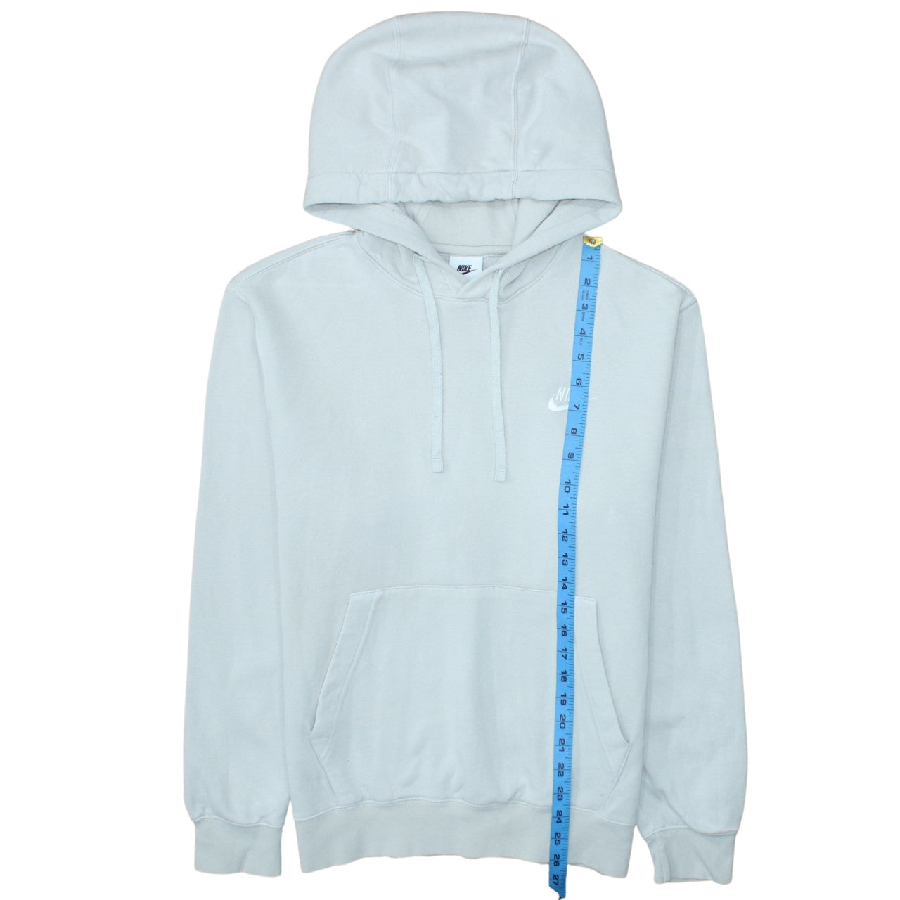 Nike Womens Light Blue Pullover Hoodie Small Cotton Blend