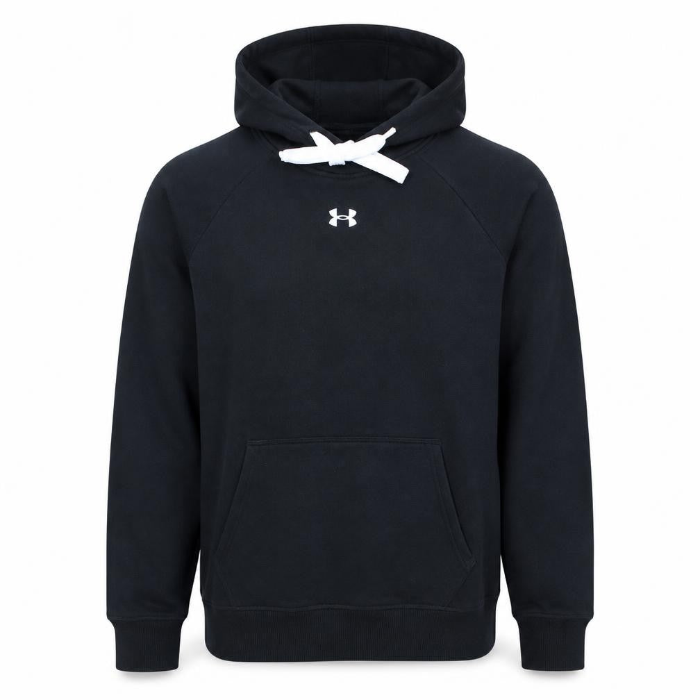 Under Armour Men's Black M Pullover Hoodie with Logo Pocket
