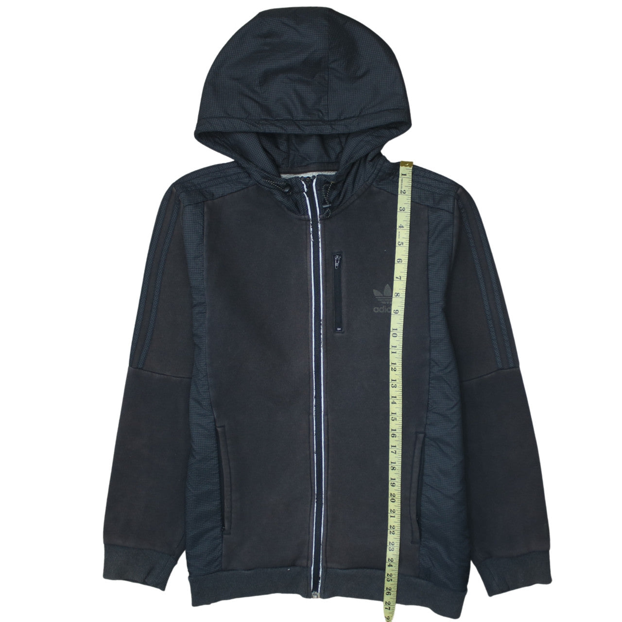 Adidas Men's Black Full Zip Hooded Fleece Sweatshirt Size L