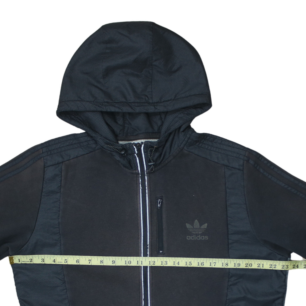 Adidas Men's Black Full Zip Hooded Fleece Sweatshirt Size L