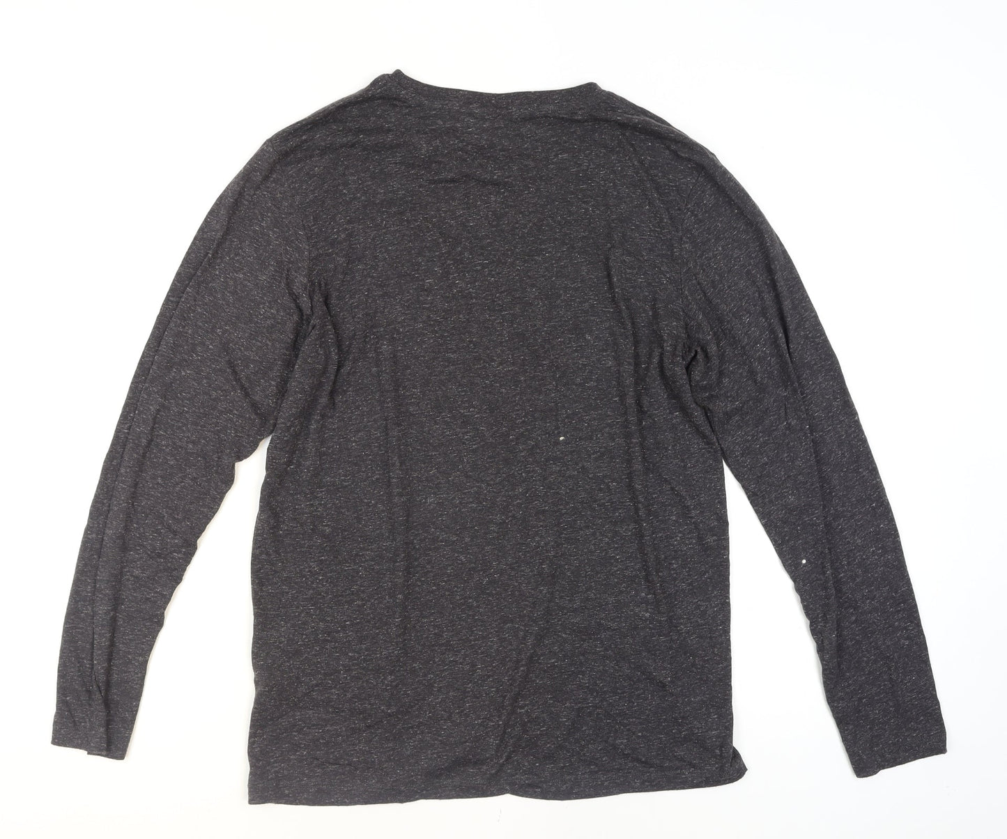 Jack & Jones Men’s Grey Long Sleeve Crew Neck Casual Top Size M