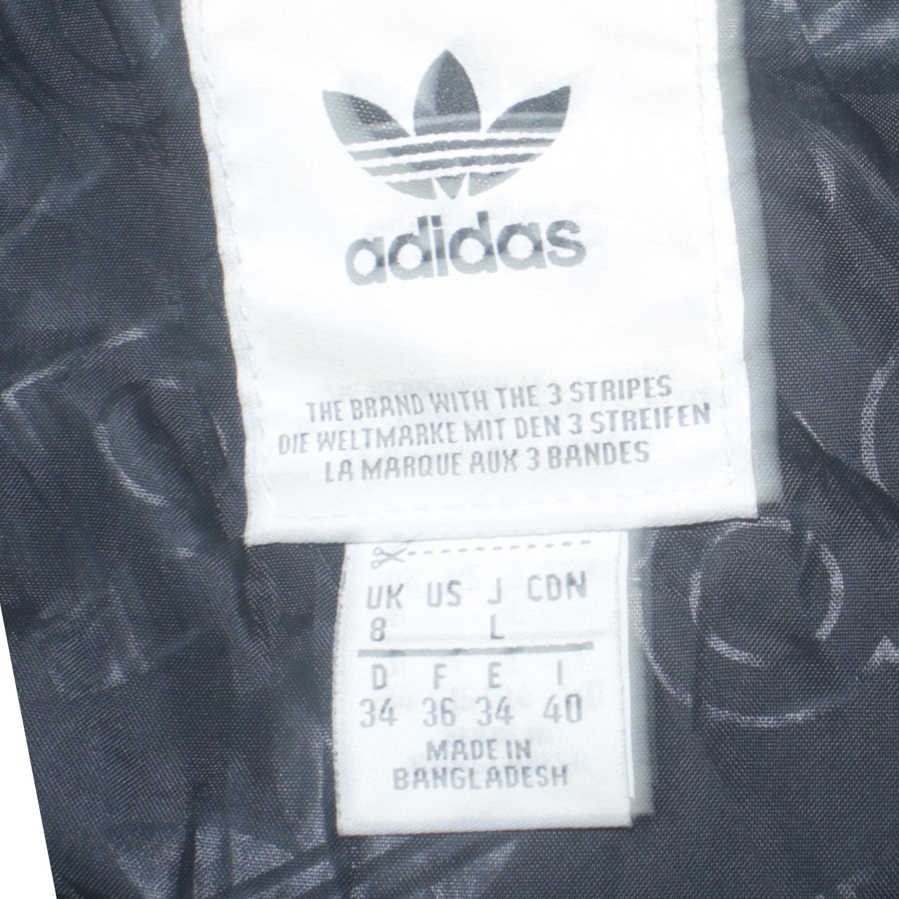 Adidas Womens Black Size 8 Hooded Puffer Jacket with Logo