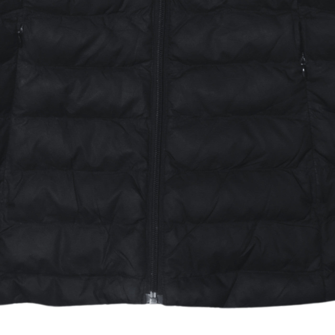 Adidas Womens Black Size 8 Hooded Puffer Jacket with Logo