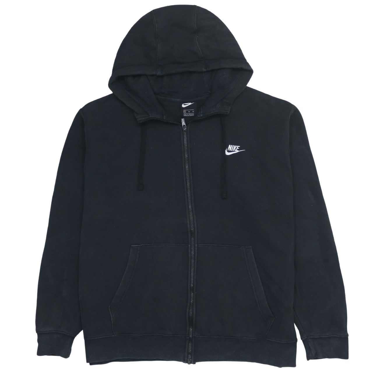 Nike Men's Black Full Zip Hoodie XL Fleece Sportswear
