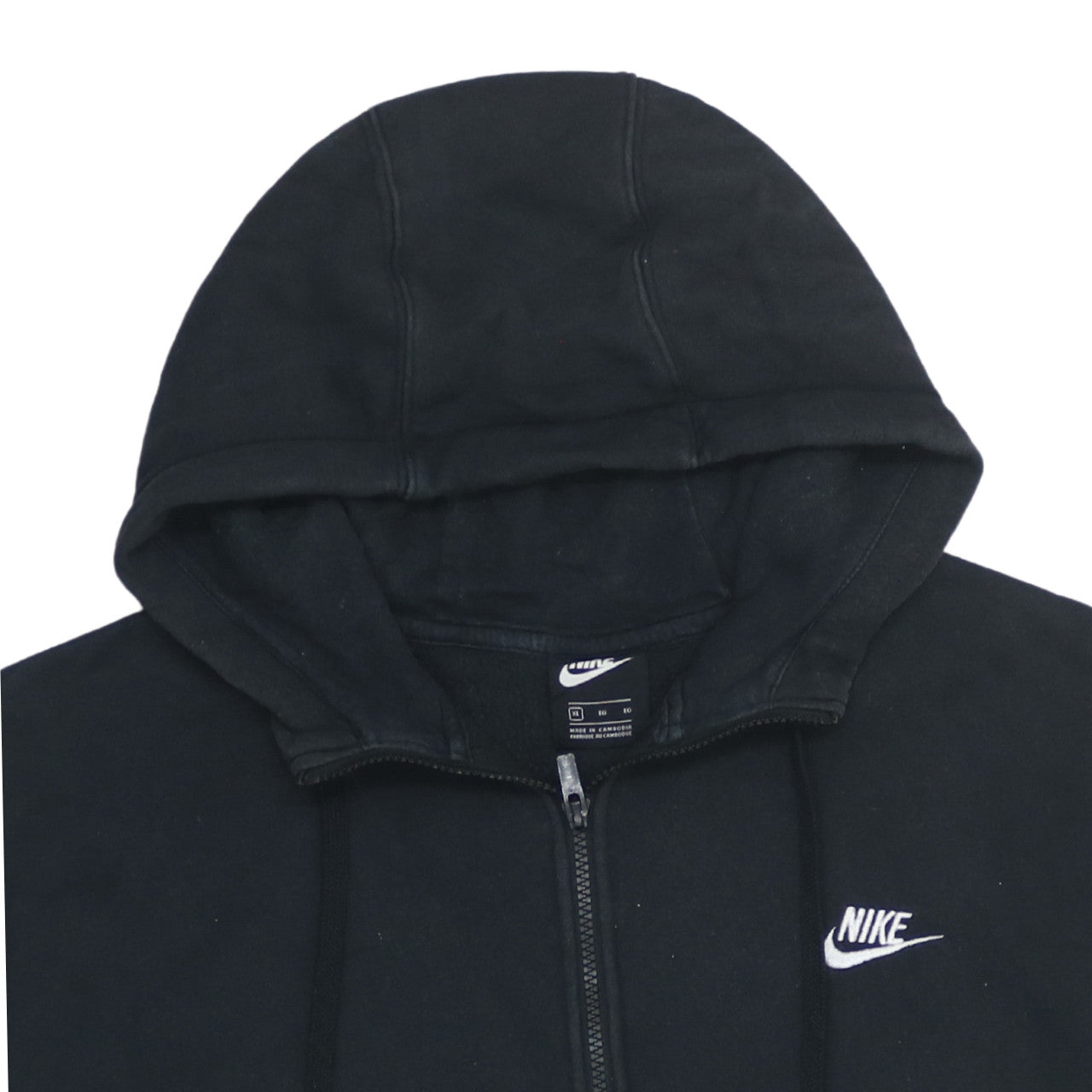 Nike Men's Black Full Zip Hoodie XL Fleece Sportswear