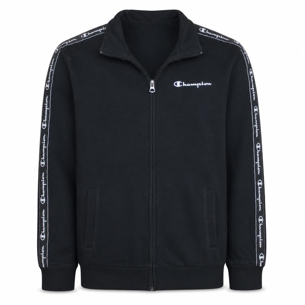 Champion Boys Black 13-14 Years Track Jacket Full Zip Sports Top