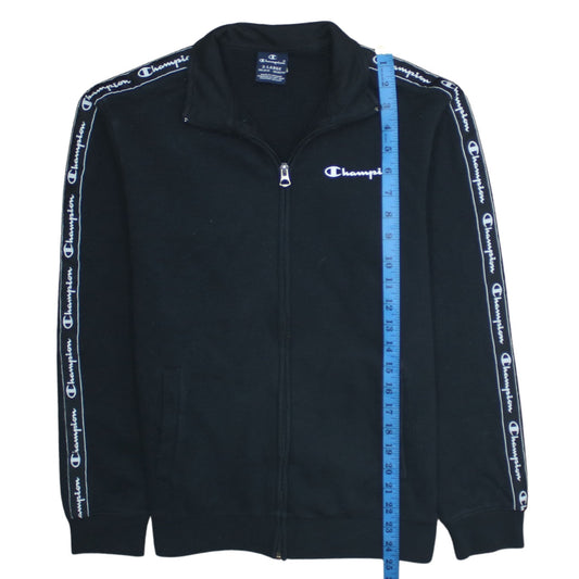 Champion Boys Black 13-14 Years Track Jacket Full Zip Sports Top
