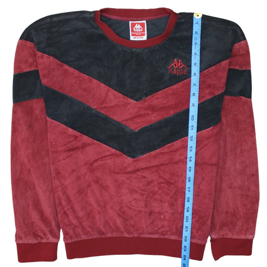 Kappa Women’s Black & Maroon Pullover Sweatshirt Medium