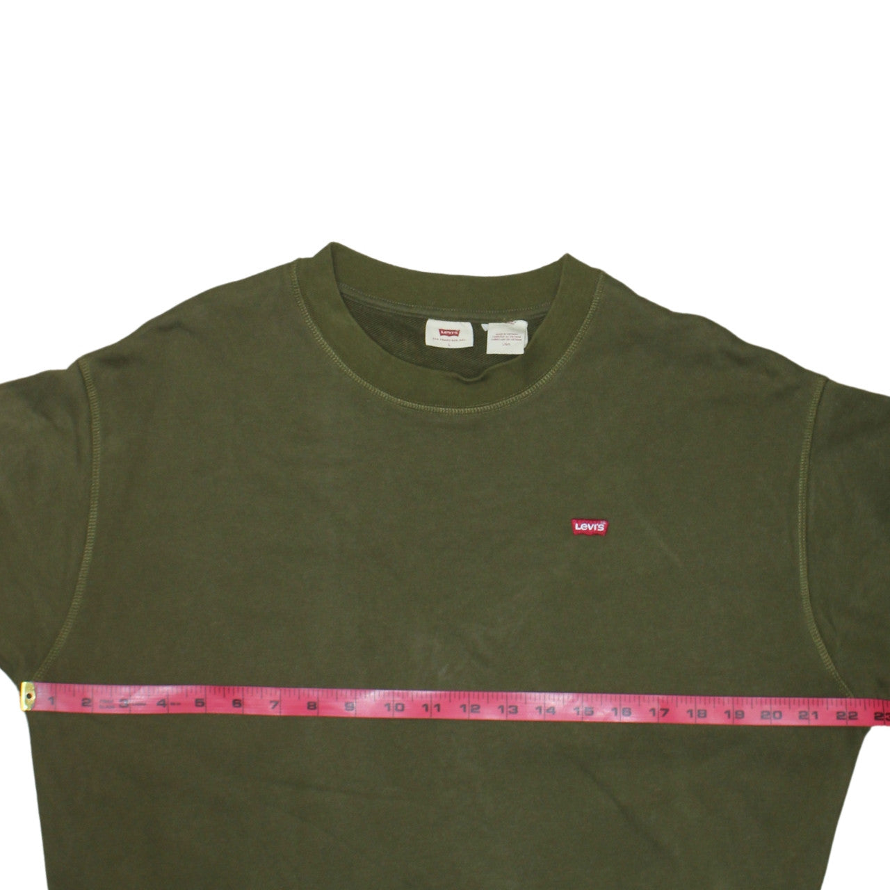 Levi's Women's Green Crew Neck Pullover Sweatshirt Size L